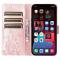  iPhone 15 Plus Fodral Med Blommigt Tryck Roséguld