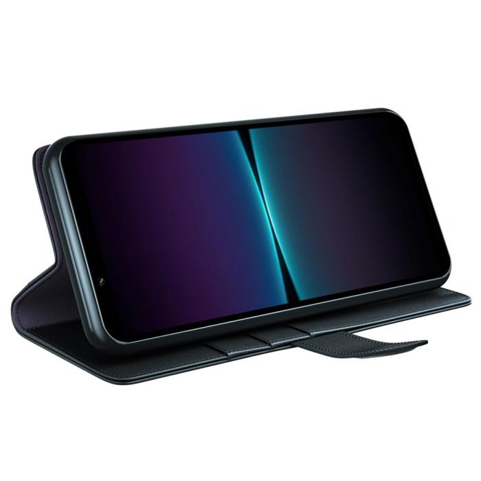 Bild 3,  Sony Xperia 1 VI Fodral Premium Äkta Läder Svart