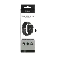 Gear GEAR Klockarmband Fl&auml;tat Apple Watch 42/44/45/46/49 mm Svart