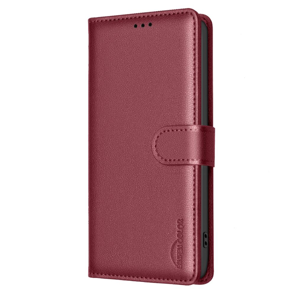 BINFEN BINFEN Samsung Galaxy S26 Fodral RFID Läder Röd