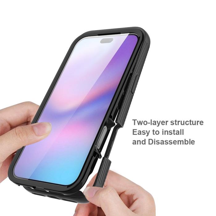 Bild 4,  iPhone 17 Pro Max Skal 360 Hybrid Defense Svart