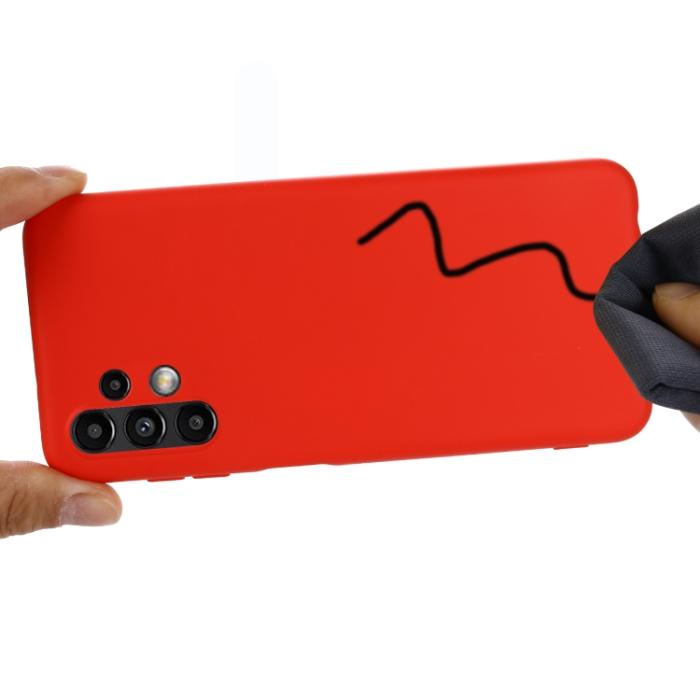 Bild 6,  Samsung Galaxy A13 4G Skal Silikon Liquid Röd