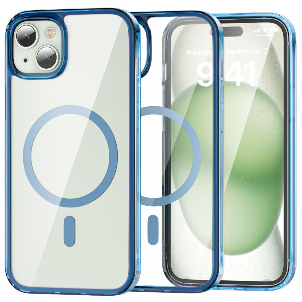 ColorPop ColorPop iPhone 15 Plus Skal CH MagSafe Transparent/Mörk Blå