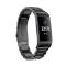  Lyxigt Metallarmband Fitbit Charge 3 / 4 Svart