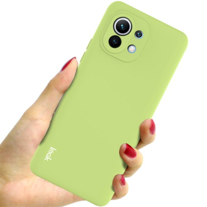 Bild 3, IMAK Xiaomi Mi 11 - IMAK Skin Touch Skal - Grön