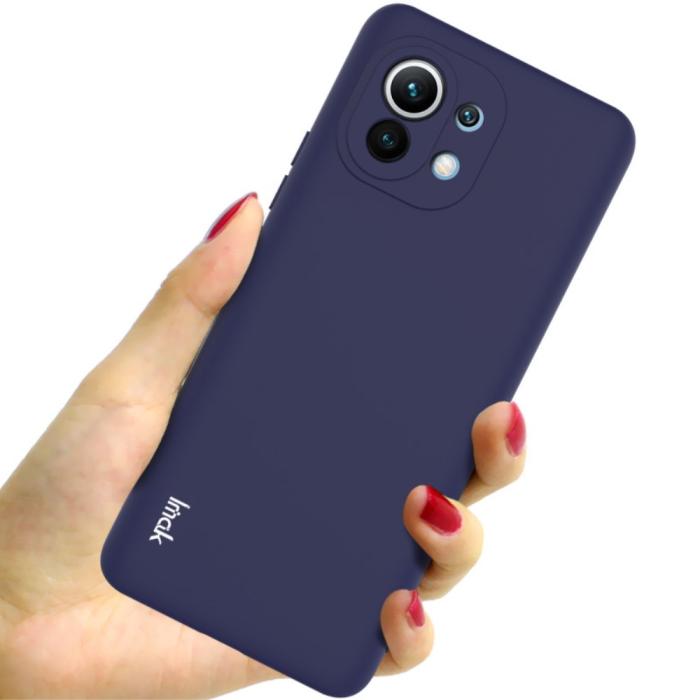 Bild 3, IMAK Xiaomi Mi 11 - IMAK Skin Touch Skal - Mörk Blå