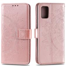  Samsung Galaxy A51 - Mandala Pl&aring;nboksfodral - Ros&eacute;guld