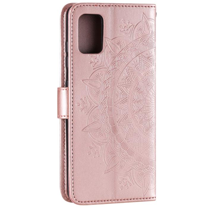 Bild 5,  Samsung Galaxy A51 - Mandala Plånboksfodral - Roséguld