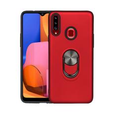  Samsung Galaxy A20s - Armor Hybrid Ring Skal - R&ouml;d