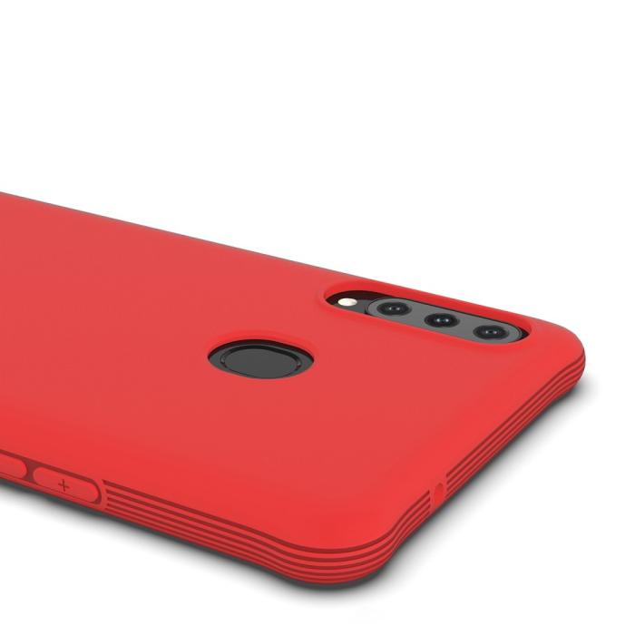 Bild 2,  Samsung Galaxy A20s - Shockproof Matt TPU Skal - Röd
