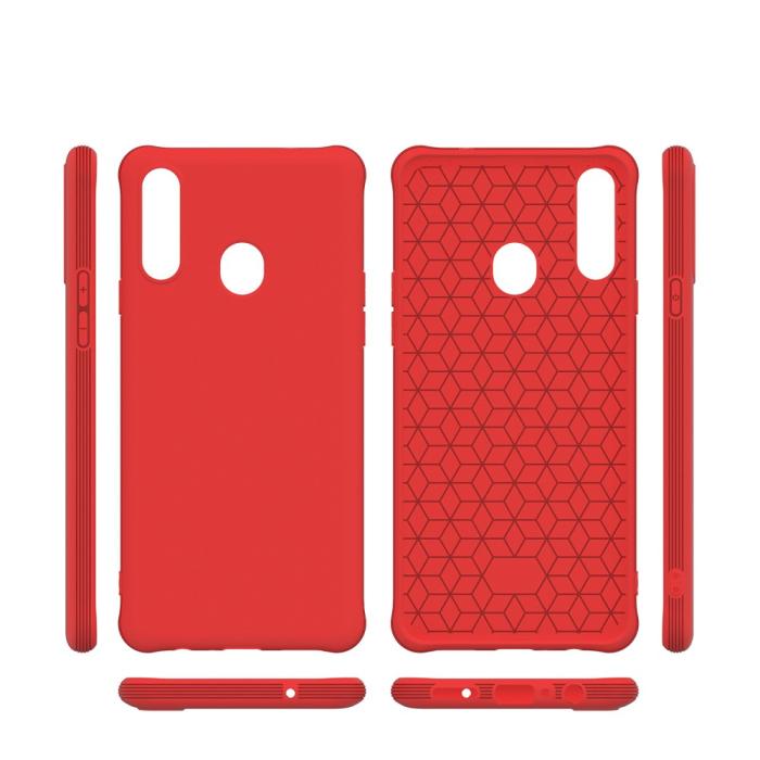 Bild 5,  Samsung Galaxy A20s - Shockproof Matt TPU Skal - Röd