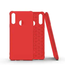  Samsung Galaxy A20s - Shockproof Matt TPU Skal - R&ouml;d