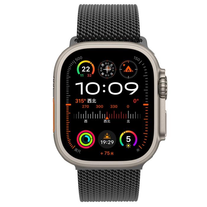 Bild 2,  Apple Watch 38/40/41/42 mm Klockarmband Milanese Svart