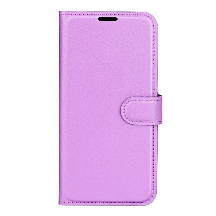 Bild 2,  Samsung Galaxy A03 Fodral Litchi Läder Lila