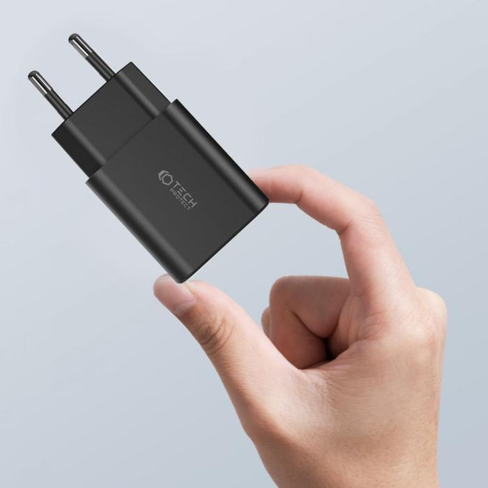 Bild 5, Tech-Protect Tech-Protect 35W PD 2x USB-C Väggladdare Vit