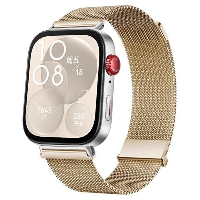 Bild 2,  Huawei Watch Fit 4 Pro / 4 / 3 Klockarmband Milanese Roséguld