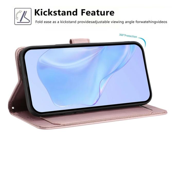 Bild 2,  Xiaomi 17T Fodral Solid Läder Roséguld