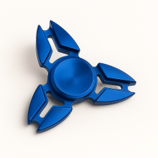  Fidget Spinner Spiky Trio - M&ouml;rk Bl&aring;