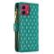 BINFEN BINFEN Motorola Moto G84 5G Fodral Multifunktionell Diamond Grön