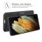 Samsung Galaxy S22 Ultra Fodral Solid Läder Svart
