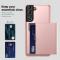  Samsung Galaxy S22 Skal Hybrid Kortfack Roséguld