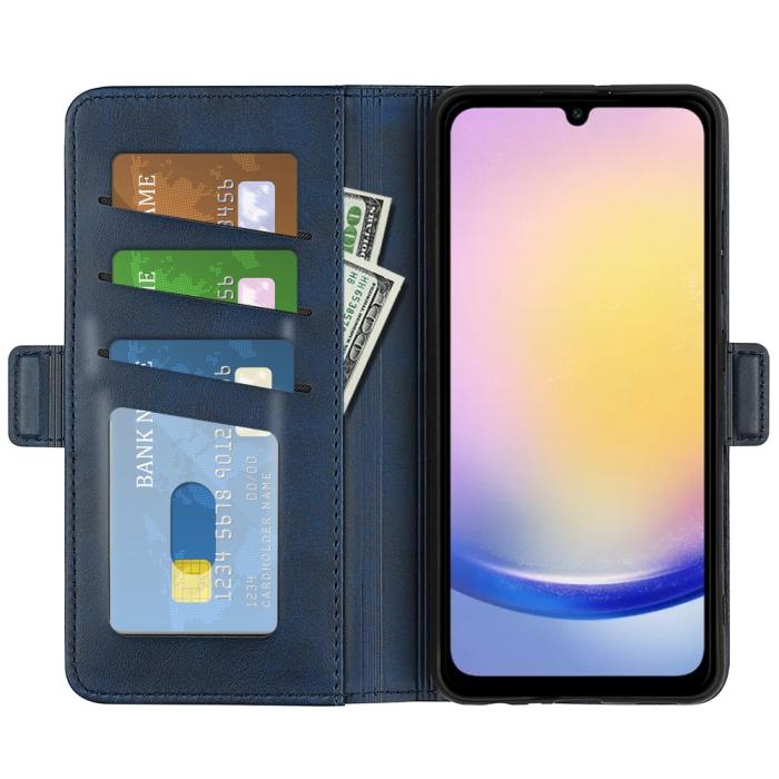 Bild 2,  Samsung Galaxy A16 / A26 5G Plånboksfodral Läder Blå