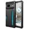  Google Pixel 7A Skal Shockproof Med Kortfack Svart