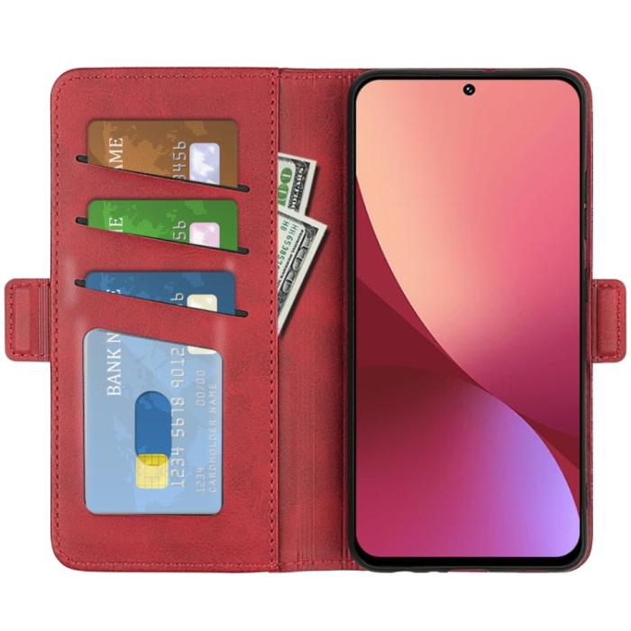 Bild 4,  Xiaomi 12 Pro Fodral Magnetisk Stängning Röd