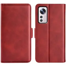  Xiaomi 12 Pro Fodral Magnetisk St&auml;ngning R&ouml;d