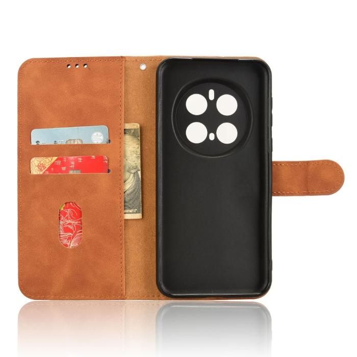 Bild 2,  Honor Magic7 Pro Fodral Läder Skin Feel Brun