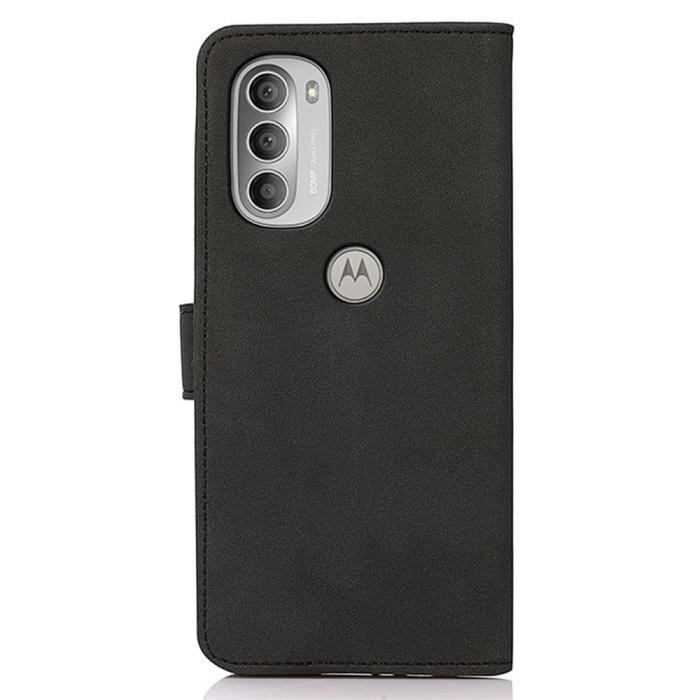 Bild 3, KHAZNEH KHAZNEH Motorola Moto G51 Fodral Retro Läder Svart