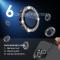 NORTHJO NORTHJO iPhone 15/15 Plus/14/14 Plus Linsskydd Strass 3-PACK Svart