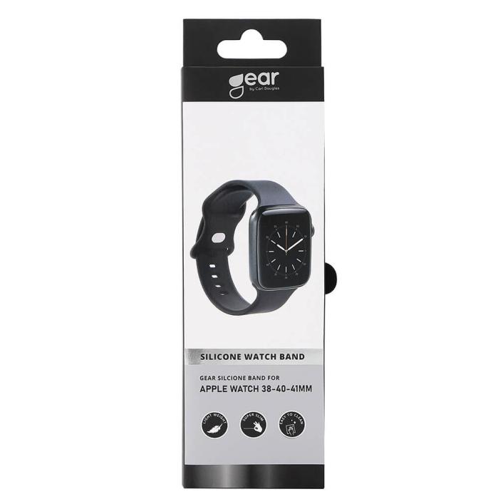 Bild 2, Gear GEAR Klockarmband Silikon Apple Watch 38/40/41/42 mm Svart