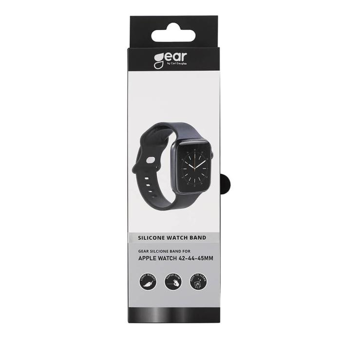 Bild 2, Gear GEAR Klockarmband Silikon Apple Watch 42/44/45/46/49 mm Svart