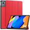  Lenovo Idea Tab Fodral Tri-Fold Läder Röd