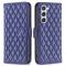  Samsung Galaxy S24 Fodral Diamond Läder Blå