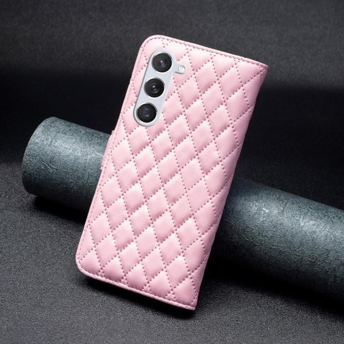 Bild 6,  Samsung Galaxy S24 Fodral Diamond Läder Rosa