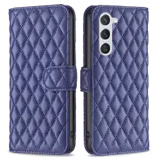  Samsung Galaxy S24 Fodral Diamond L&auml;der Bl&aring;