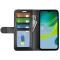  Motorola Moto E13 Fodral Crazy Horse Läder Svart