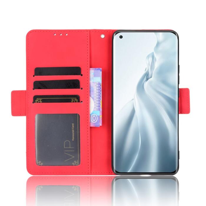Bild 4,  Xiaomi Mi 11 - Fodral Med Avtagbart Kortfodral - Röd