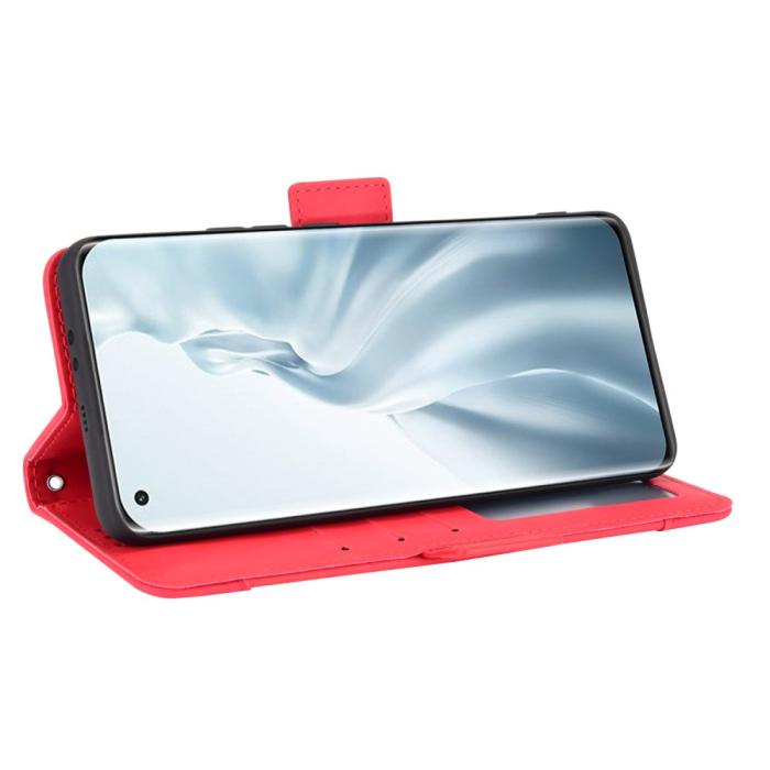 Bild 5,  Xiaomi Mi 11 - Fodral Med Avtagbart Kortfodral - Röd