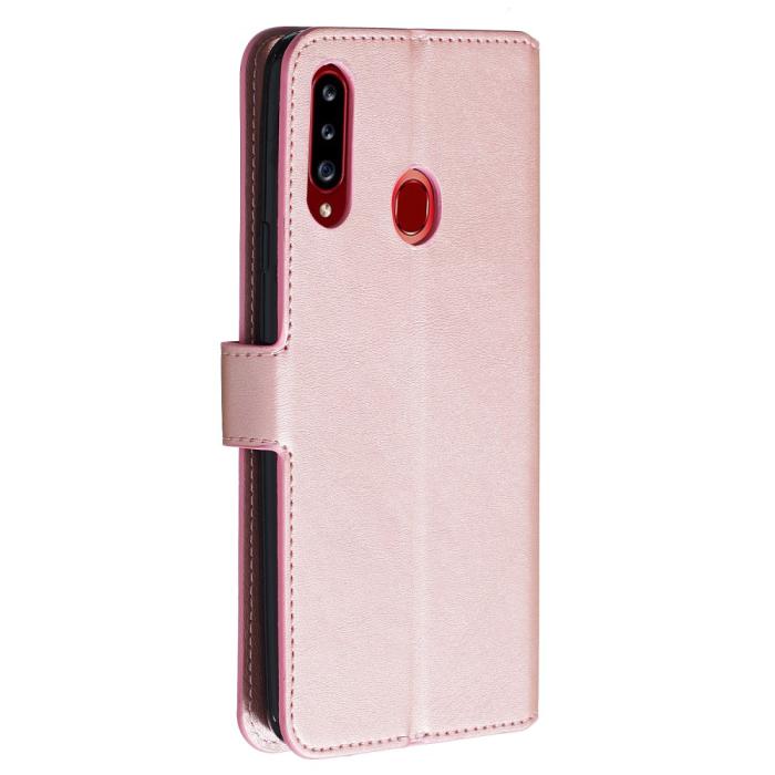 Bild 3,  Samsung Galaxy A20s - Plånboksfodral - Roséguld