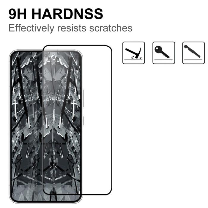 Bild 3,  Samsung Galaxy S23 Skärmskydd Heltäckande Härdat Glas