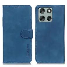 KHAZNEH KHAZNEH Motorola Moto G56 5G Fodral L&auml;der Bl&aring;