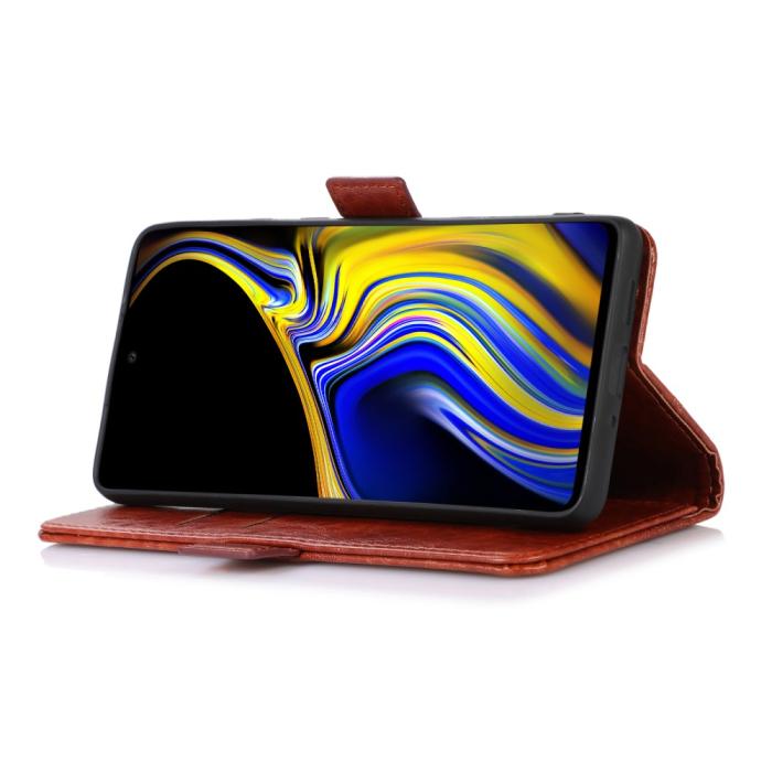 Bild 4,  Samsung Galaxy S22 Ultra Fodral Crazy Horse Brun