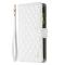 BINFEN BINFEN Motorola Moto G84 5G Fodral Multifunktionell Diamond Vit