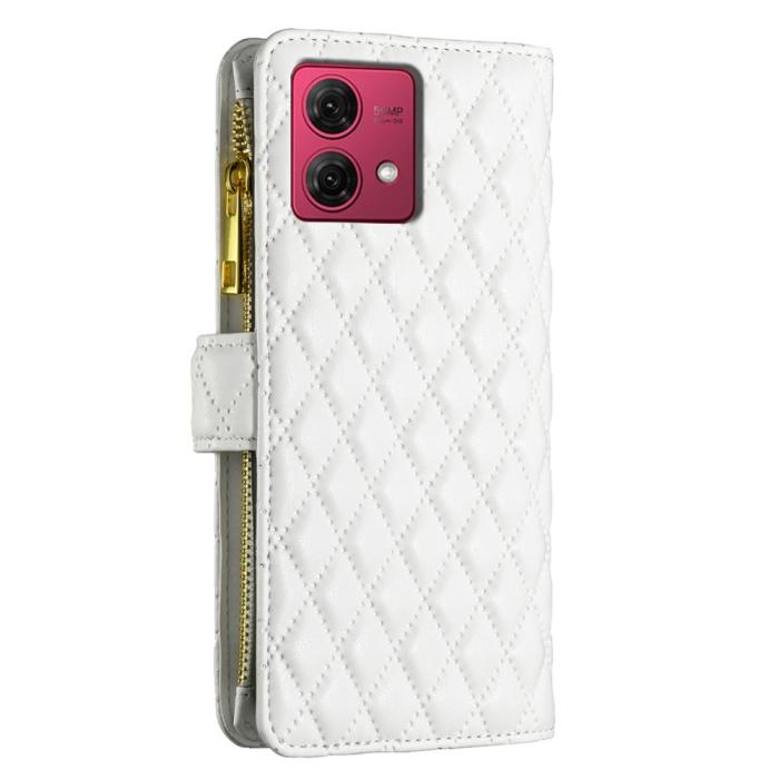 Bild 6, BINFEN BINFEN Motorola Moto G84 5G Fodral Multifunktionell Diamond Vit