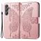  Samsung Galaxy A15 5G Fodral Big Butterfly Roséguld