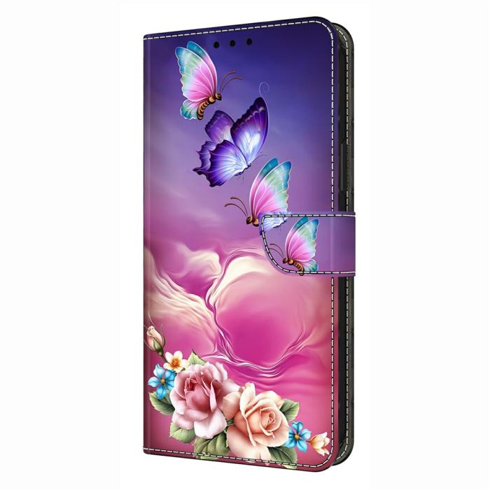 Bild 4,  Samsung Galaxy A37 5G Fodral Läder Blommor / Fjärilar