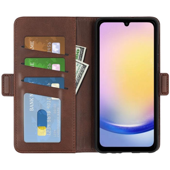 Bild 2,  Samsung Galaxy A26 5G Plånboksfodral Läder Brun